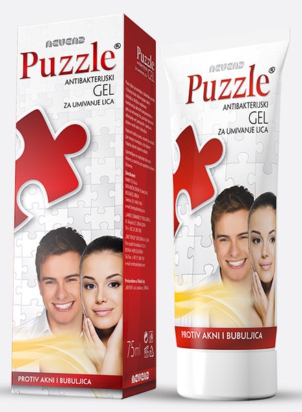 PUZZLE Antibakterijski gel za umivanje lica 75ml