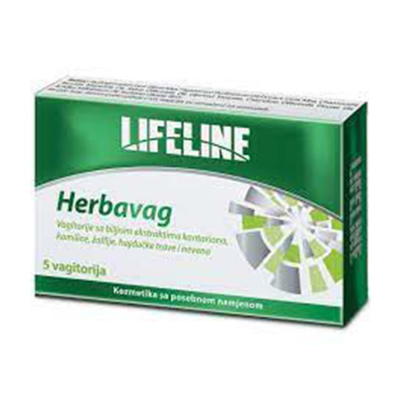 Lifeline Herbavag vagitorije sa 5 biljaka 5 komada