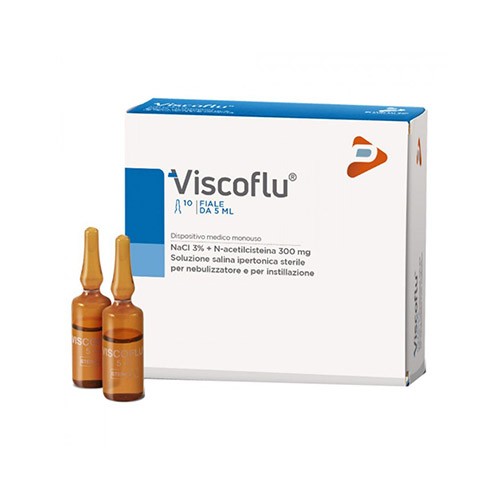 VISCOFLU Sterilna hipertonična otopina soli za inhalator i za ukapavanje 5x5ml
