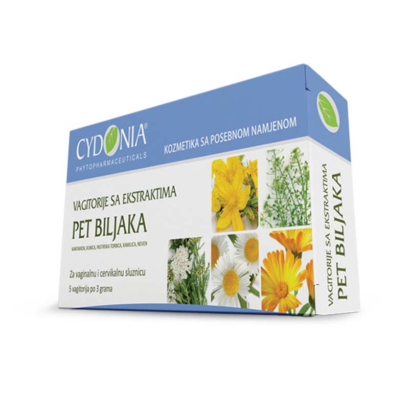 Vagitorije sa ekstraktima pet biljaka 5 komada