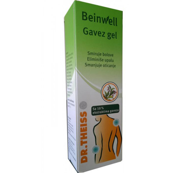 DR. THEISS BEINWELL GAVEZ GEL sa efektom hlađenja 100ml, Za masažu tijela nakon izloženosti naporu