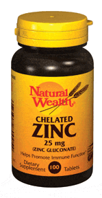 Natural Wealth CHELATED ZINC 100 tableta