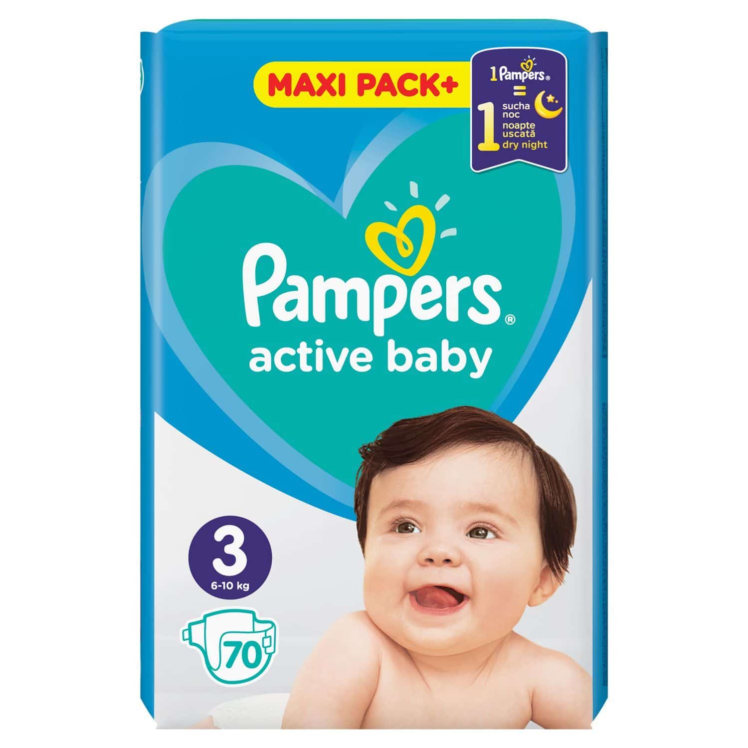 PAMPERS Active Baby 3 pelene 6-10kg 70kom