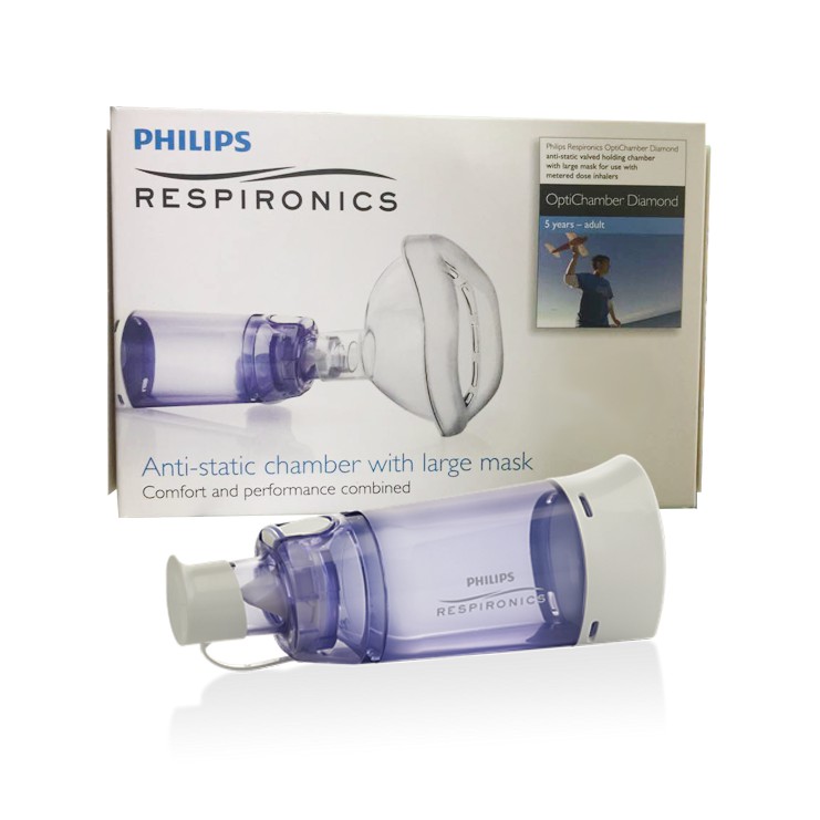 PHILIPS OPTICHAMBER DIAMOND Medicinska međuprostorna komora, višekratna sa maskom w/L, 5 godina- odrasli