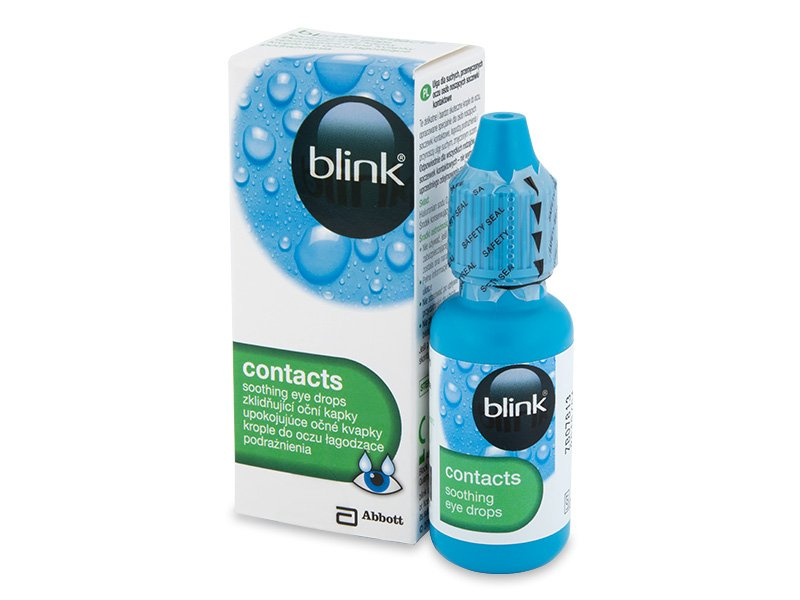 BLINK® CONTACTS UMIRUJUĆE KAPI ZA OČI 10ml, Posebno formulirane za nositelje kontaktnih leća, ove nježne i izrazito učinkovite kapi za oči umiruju i osvježavaju suhe i umorne oči.