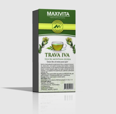 MAXIVITA Trava Iva čaj 40g, Za probavne smetnje i upale