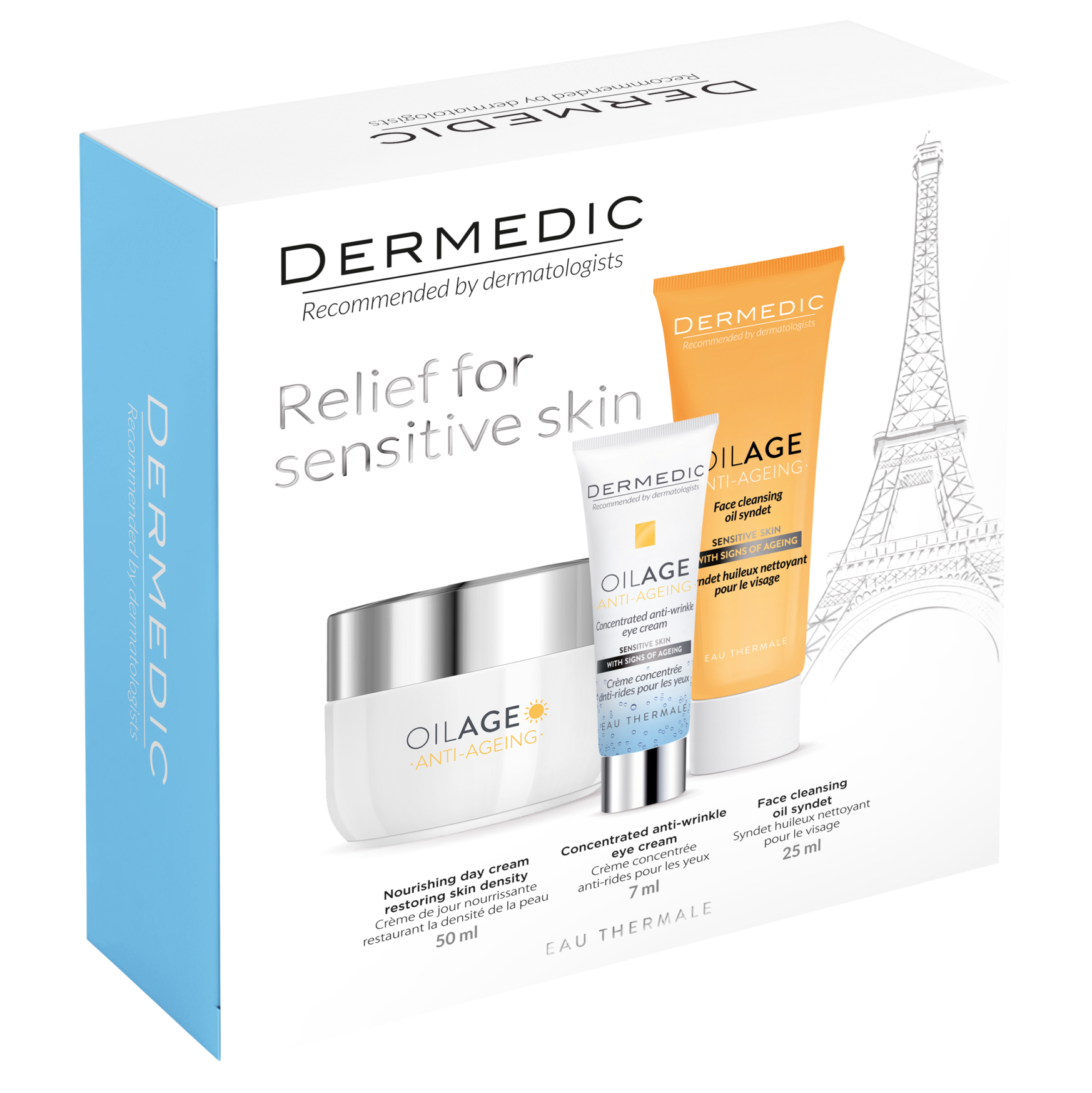DERMEDIC Oilage Krema protiv bora 50ml+Uljani sindet 25ml+Okoloočna krema 7ml PROMO