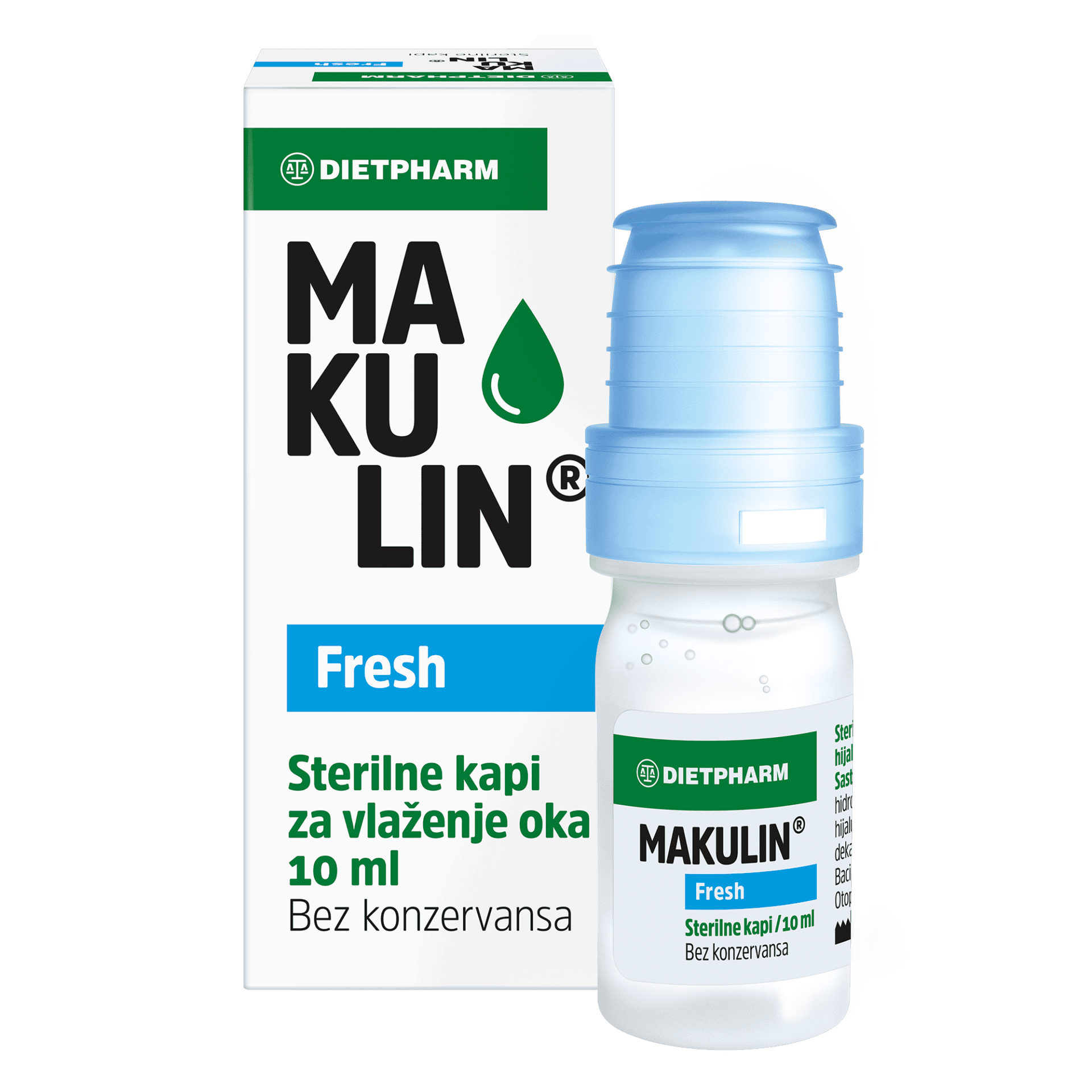 Dietpharm Makulin® Fresh kapi za oči 10 ml