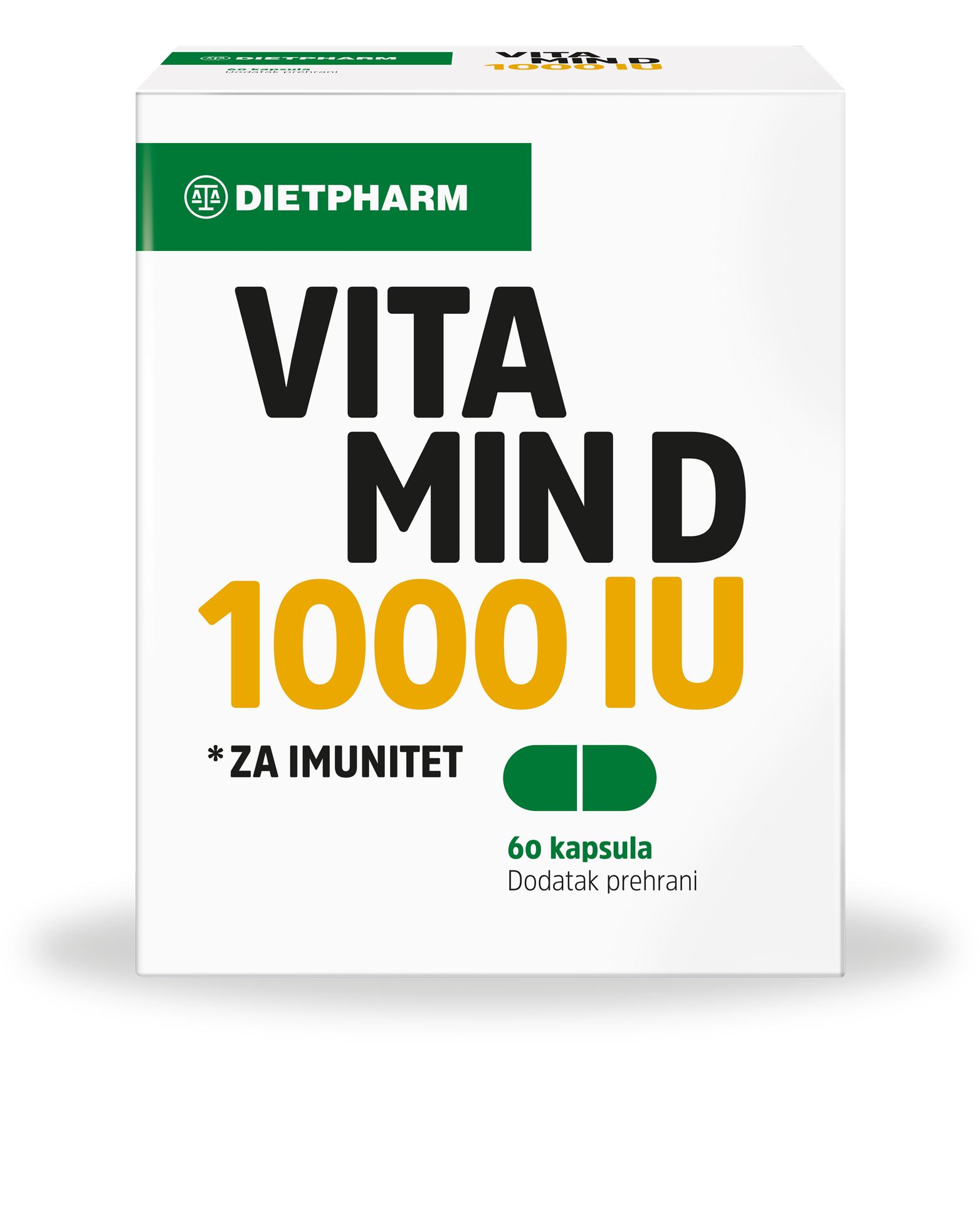 Dietpharm Vitamin D 1000 IU kapsule a60