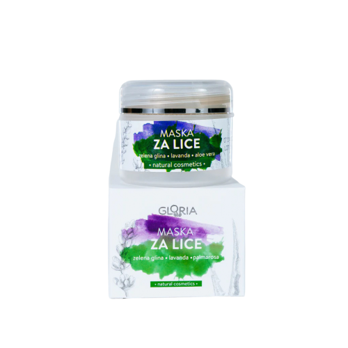 GLORIA Maska za lice, zelena glina 50ml