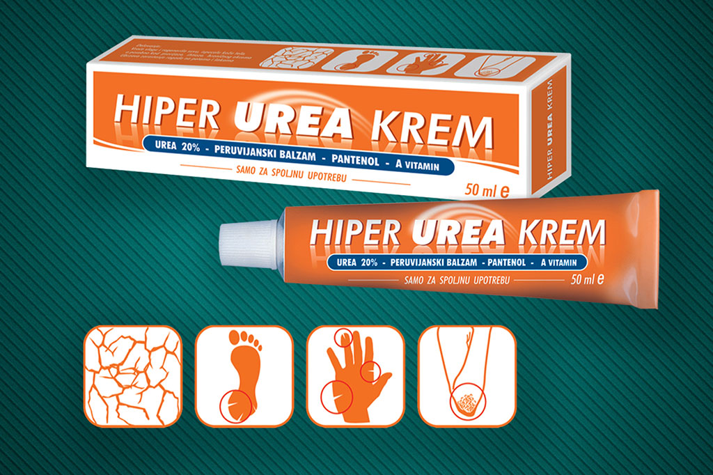 HIPER UREA KREM 50 ml, Riješite se suhe i zadebljale kože