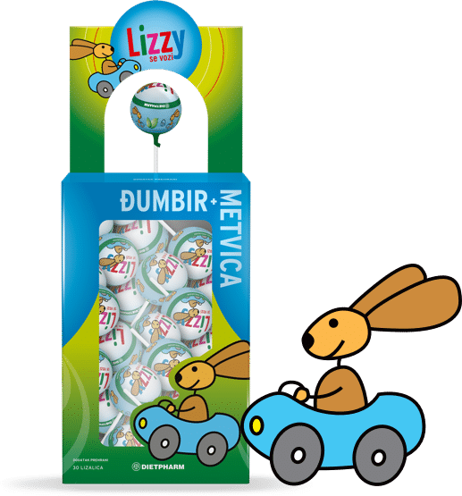 DIETPHARM Lizzy se vozi lizalo