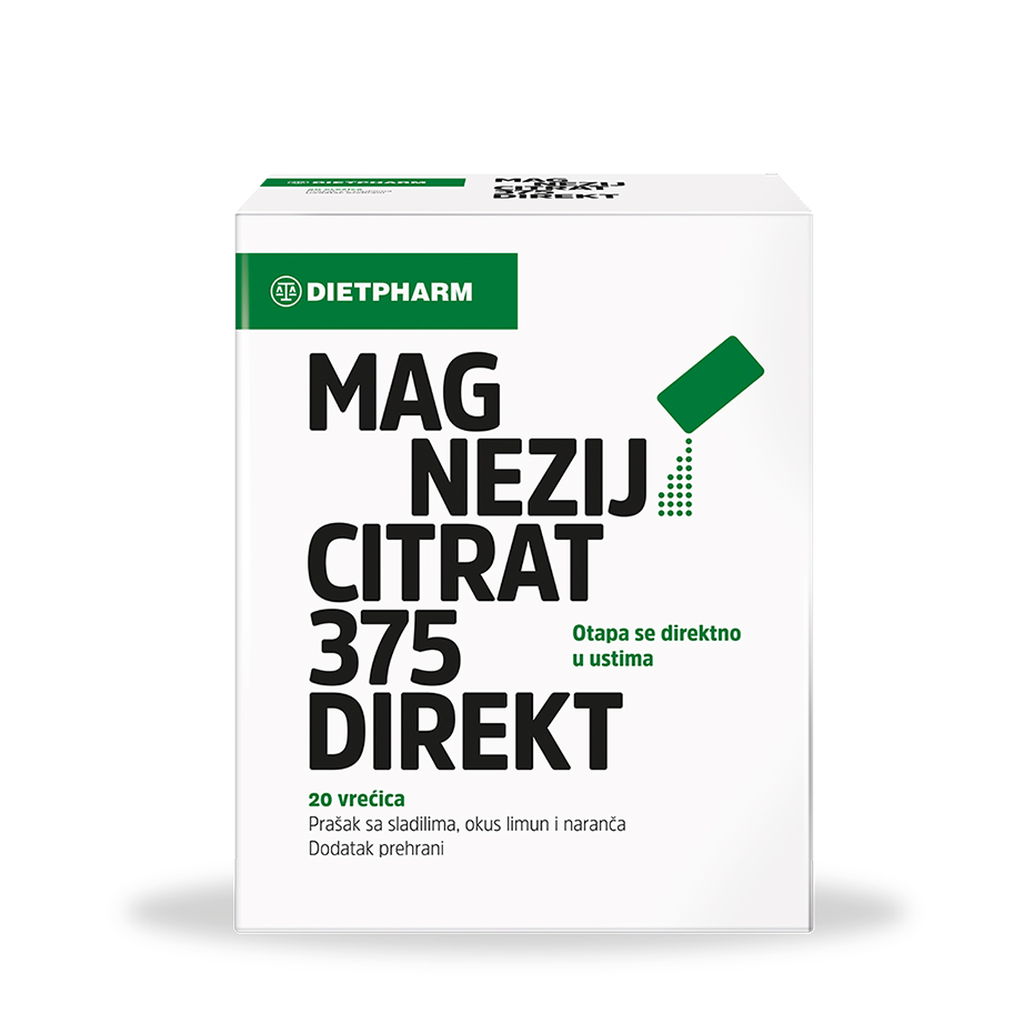 DIETPHARM Magnezij citrat 375mg 20 direkt vrećica