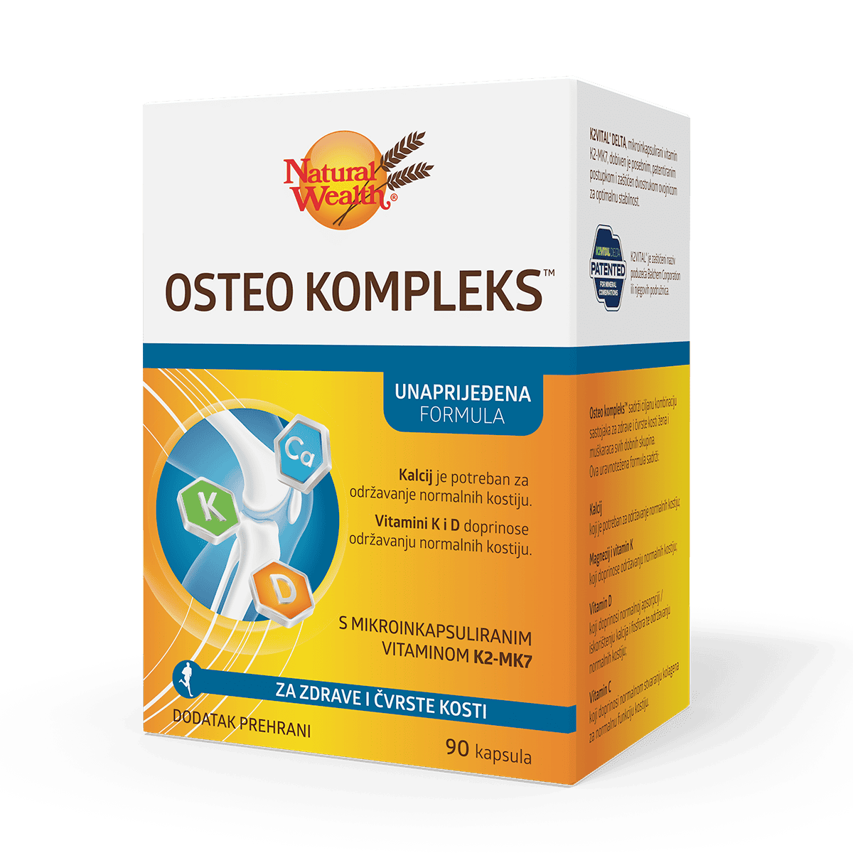 Natural Wealth Osteo kompleks kapsule a90