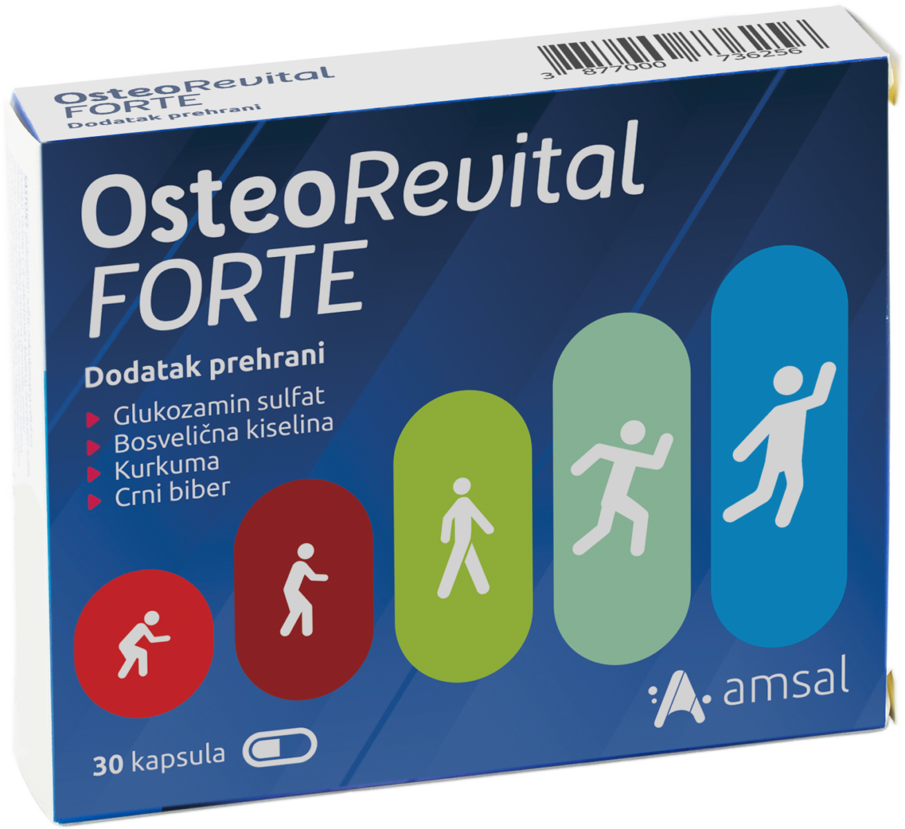 Amsal OsteoRevital FORTE kaps 30, Dodatak prehrani za održavanje funkcije zglobova