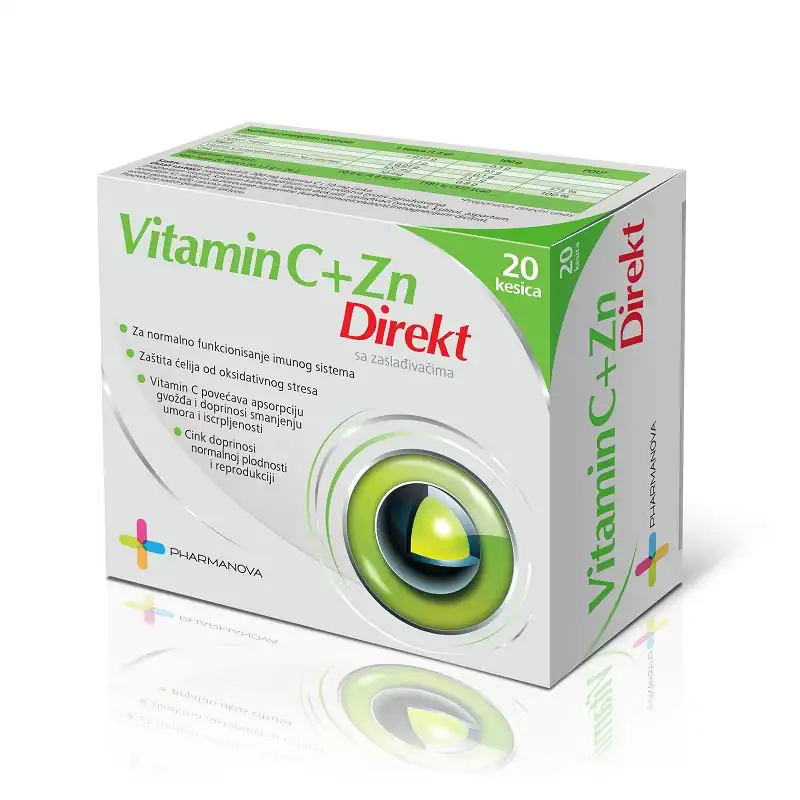 Pharmanova Vitamin C+Zn Direkt kesice a20