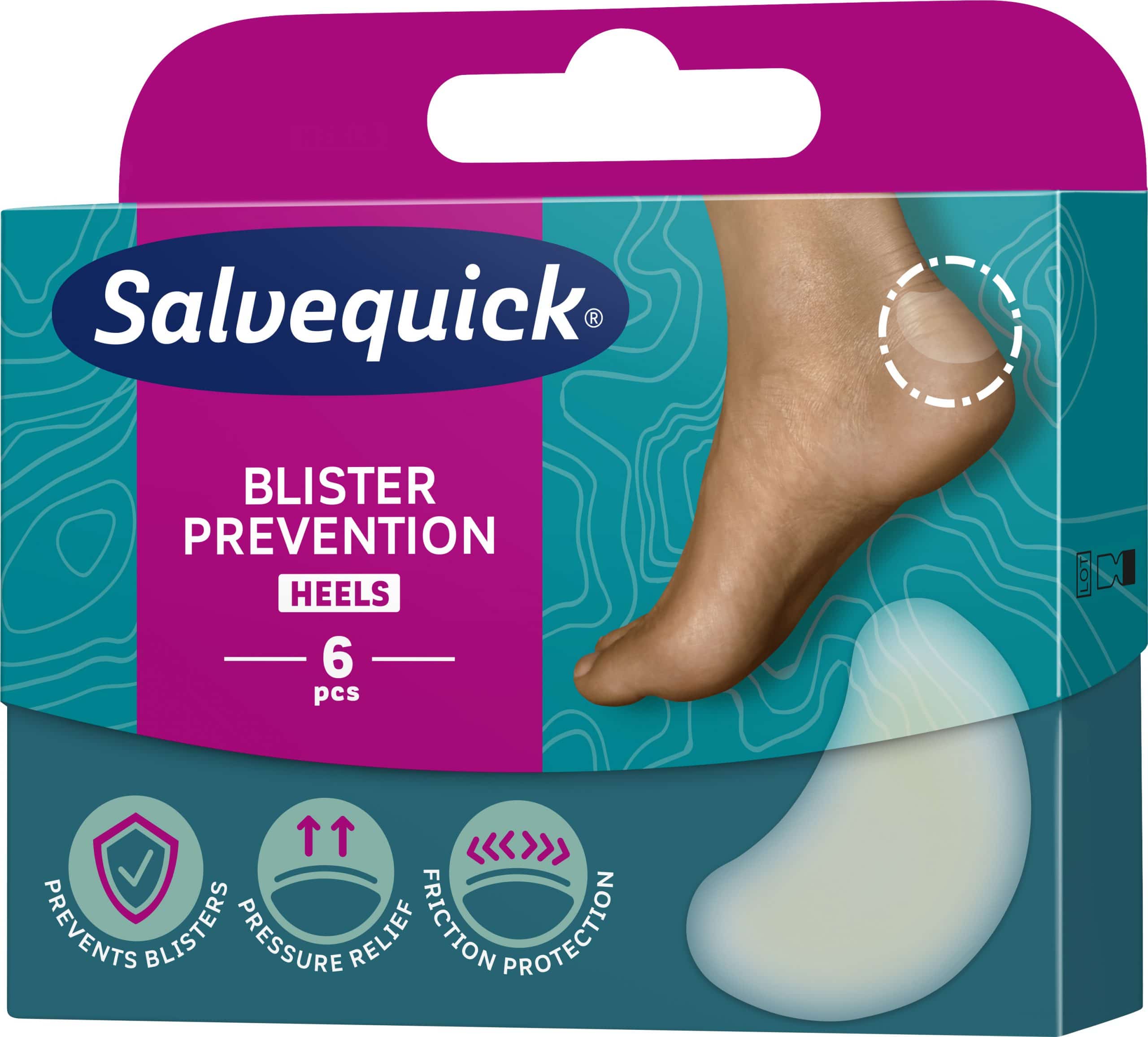 SALVEQUICK Foot Care flasteri za pete &amp;amp;#8211; 6 komada