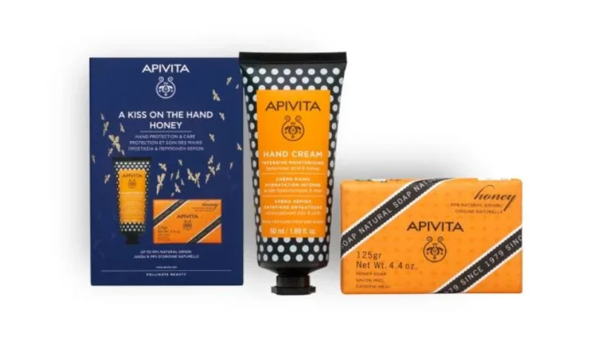 APIVITA Krema za ruke s medom 50ml + Sapun 125g PROMO SET