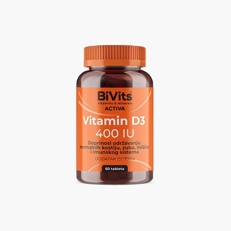 BIVITS Vitamin D3 400 IU 60 tableta