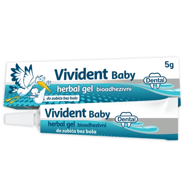 VIVIDENT Baby bioadhezivni herbal gel za desni 5g