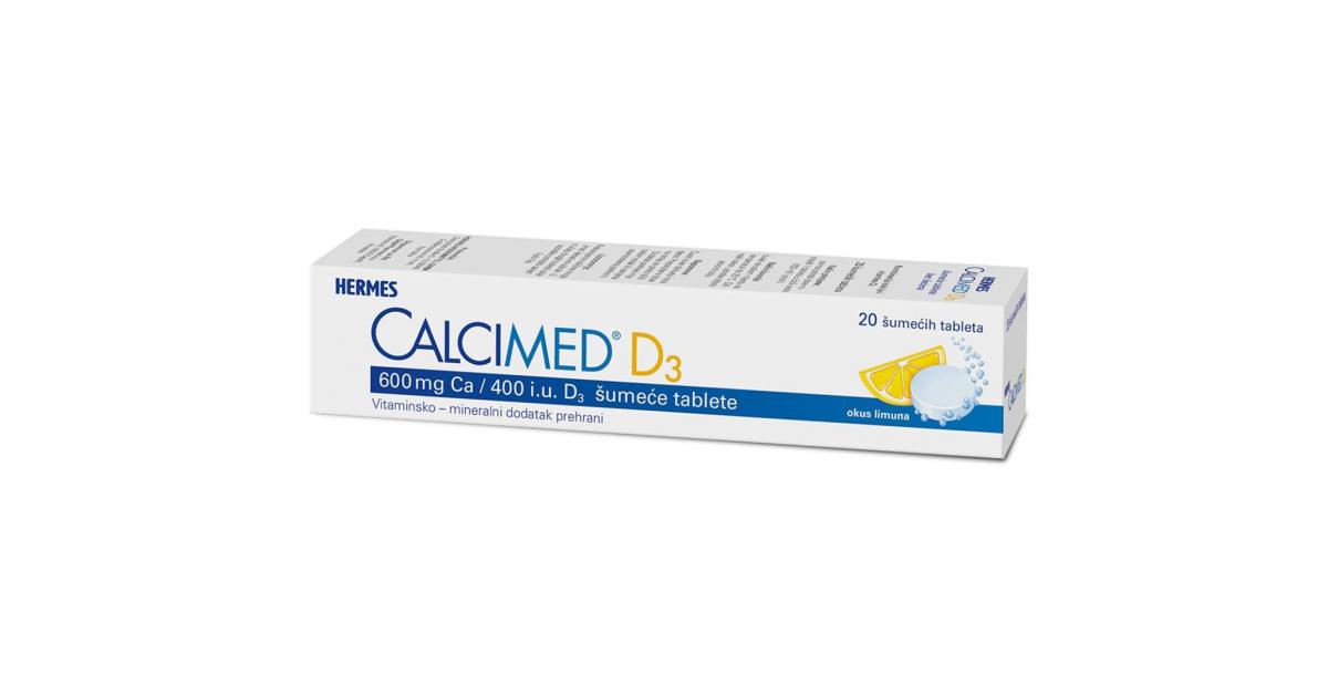 CALCIMED® D3 ŠUMEĆE TABLETE a 20, Vitaminsko-mineralni dodatak prehrani s kalcijem i vitaminom D3