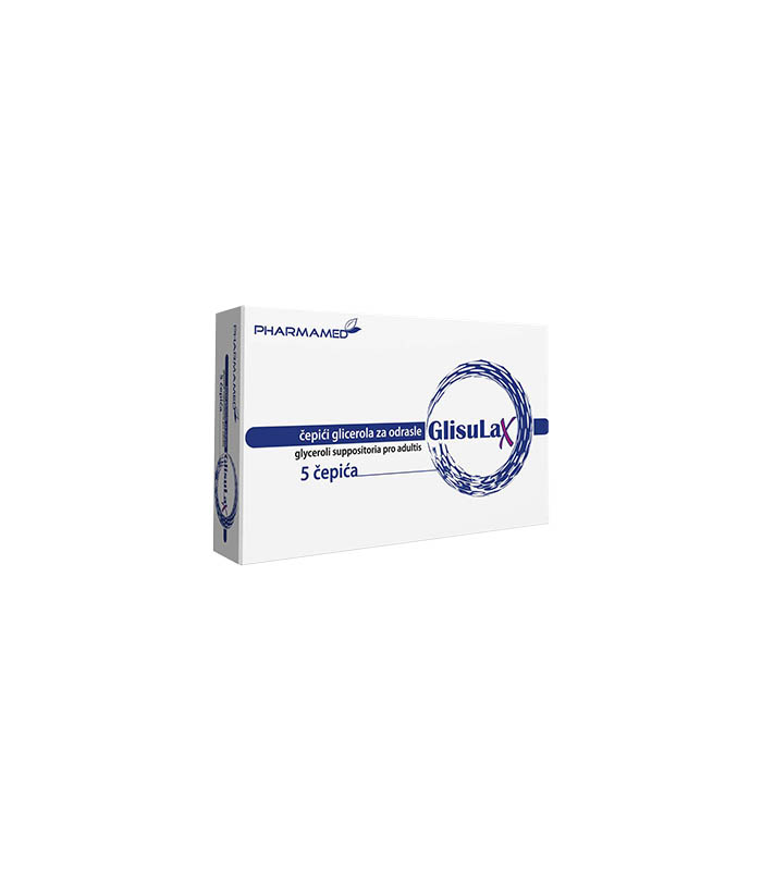 Glisulax čepići glicerola za odrasle a 5 kom
