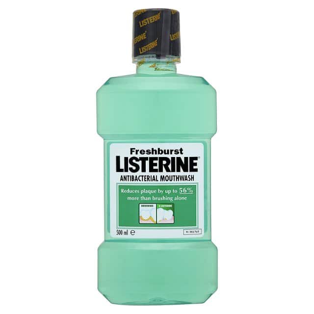LISTERINE Fresh Burst antibakterijska vodica za ispiranje usta 500ml