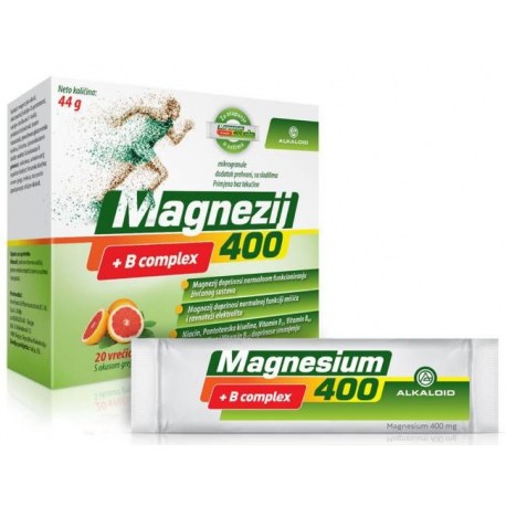 MAGNEZIJUM 400 + B complex mikrogranule 20 kesica