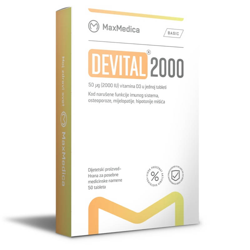 Devital 2000 Vitamin D, 50 tableta