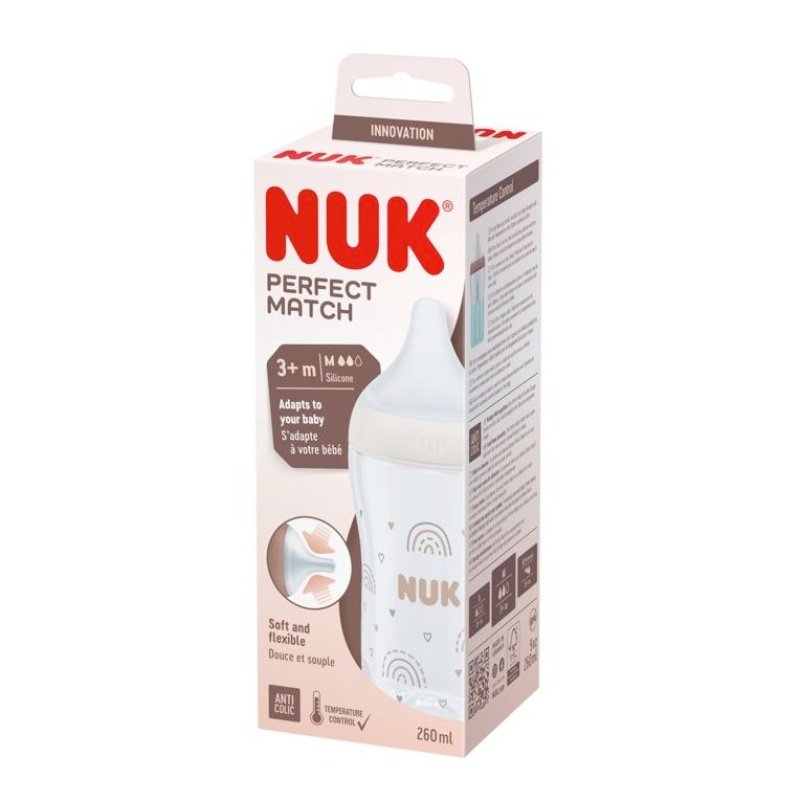 NUK boca sa silikonskim navojem 260 ml