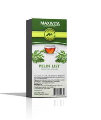 MAXIVITA Pelin list rifuzni čaj 40g, Jača organizam i pospješuje apetit