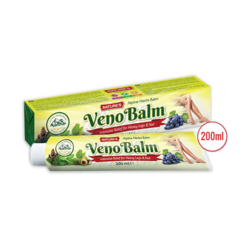 NATURES Veno Balm krema 200ml, Namijenjen za proširene vene, ispucale kapilare, kod bolnih, otečenih i teških nogu