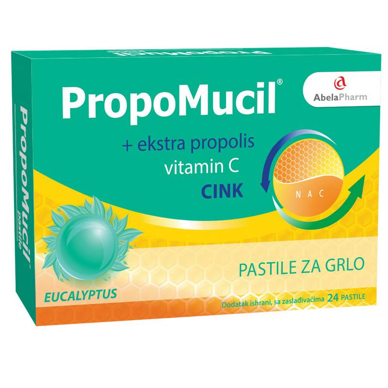 ABELAPHARM PropoMucil eukaliptus 24 pastile