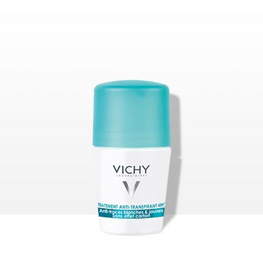VICHY DEZODORANS ANTIPERSPIRANS 48h 50ml, Roll-on protiv znojenja protiv bijelih tragova i žutih mrlja