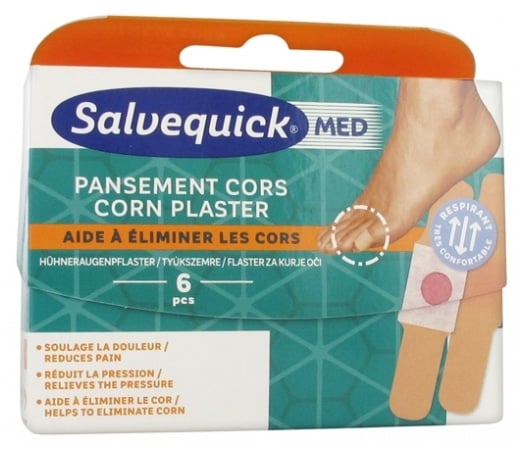 SALVEQUICK Flasteri za kurje oči &amp;amp;#8211; 6 komada