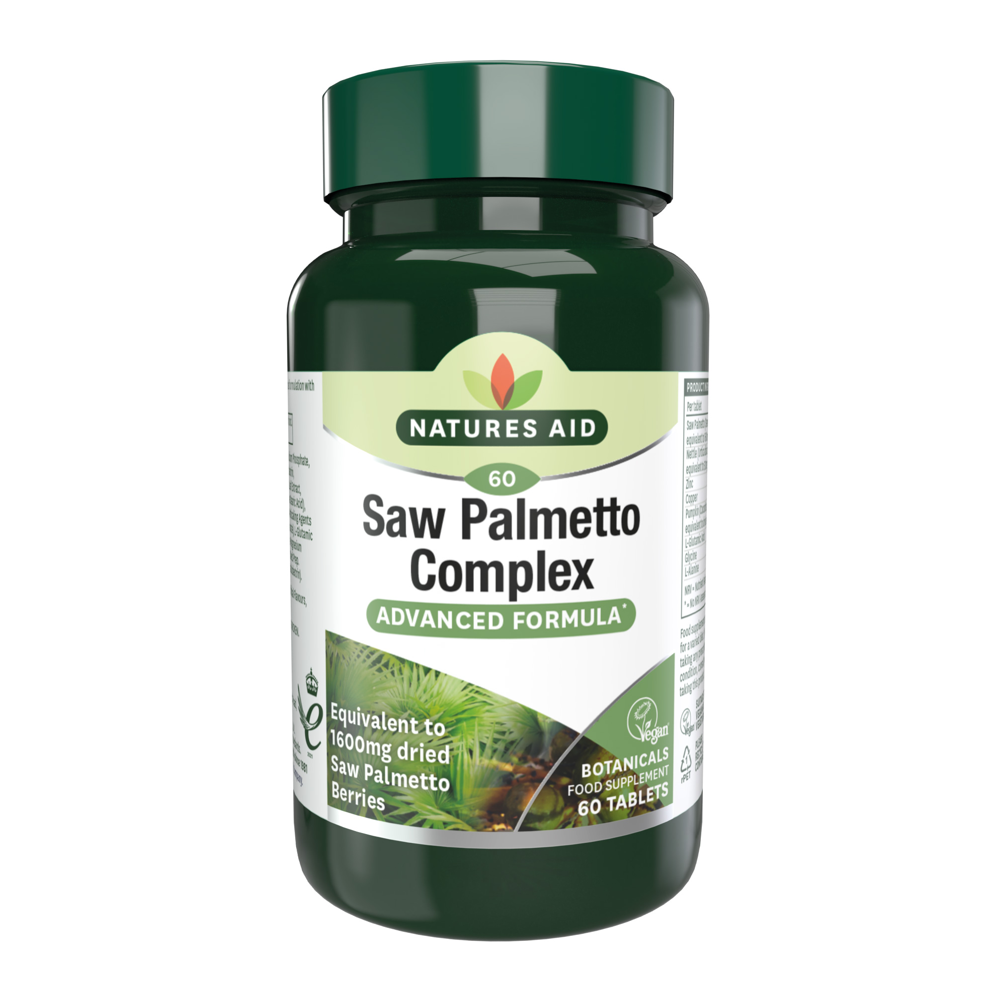 NATURES AID Saw Palmetto Complex 60 tableta