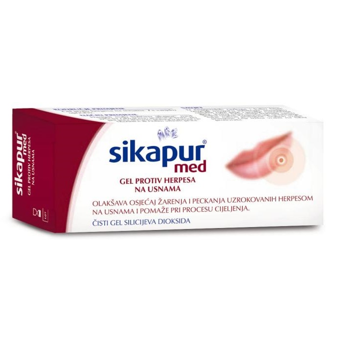 SIKAPUR MED GEL 2g, Protiv herpesa na usnama.