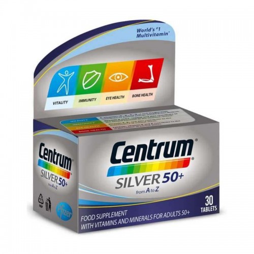 CENTRUM SILVER 50+ Vitamini i minerali za odrasle 30 tableta