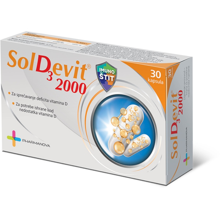 Soldevit D3 2000, 30 kapsula