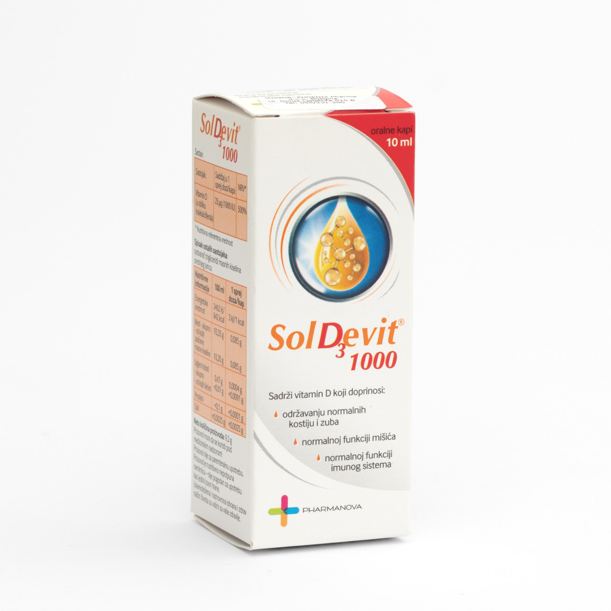 PHARMANOVA Soldevit D3 kapi 1000 10ml