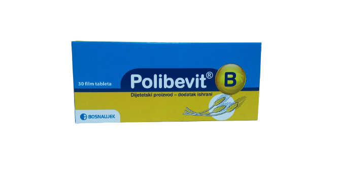 Polibevit B film tablete a30, Dodatak prehrani za dopunu vitamin B skupine