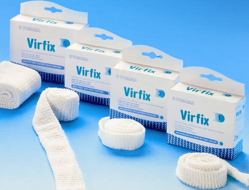 TOSAMA VIRFIX sanitetska mrežica 2 metra ( u rastegnutom stanju), Za pričvršćivanje materijala za previjanje