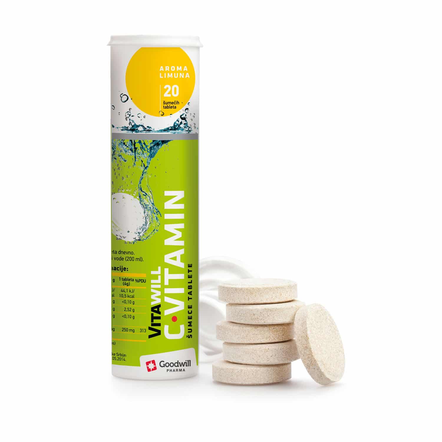 GOODWILL VitaWill VItamin C šumeće tablete 20 tableta