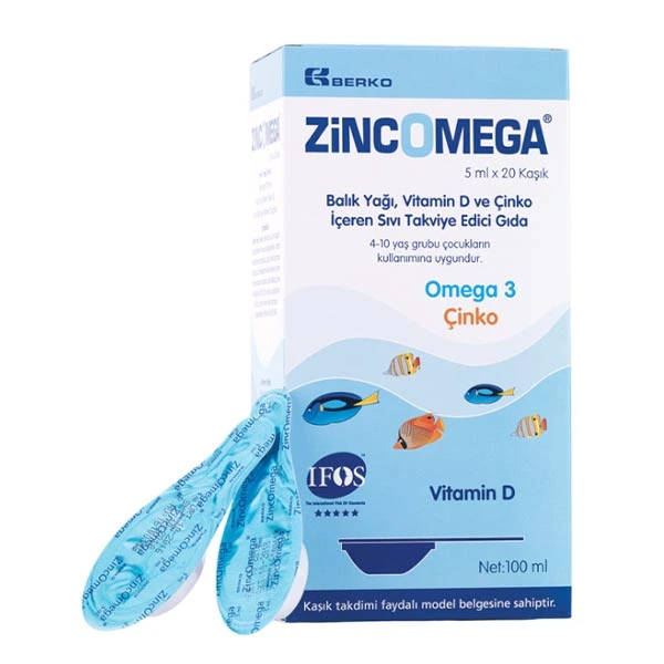 BERKO Zincomega tečni dodatak 20x5ml